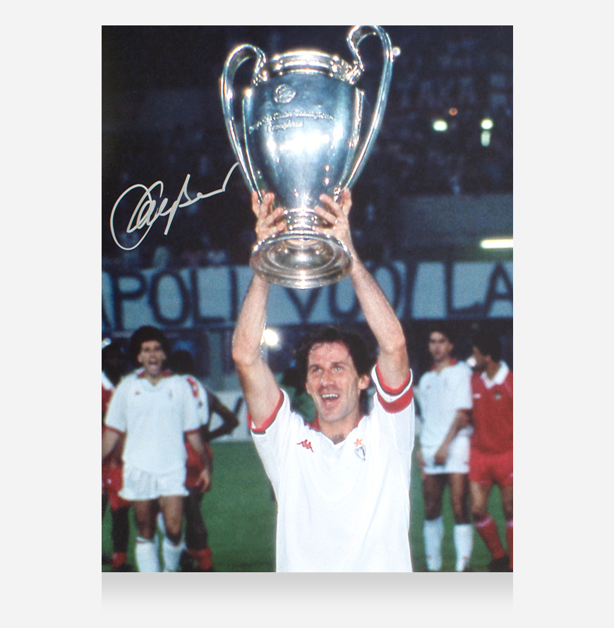 Franco Baresi Official AC Milan Picture Signed and Framed