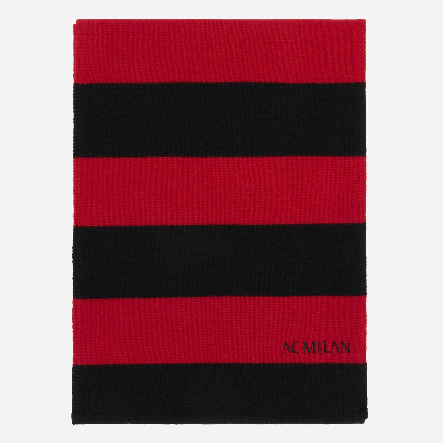 SCIARPA MILAN A RIGHE ROSSONERE IN MISTO CASHMERE