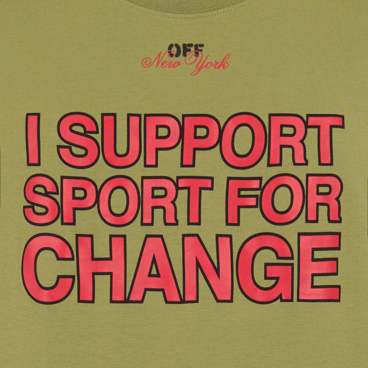 T-SHIRT AC MILAN x OFF-WHITE - I SUPPORT SPORT FOR CHANGE