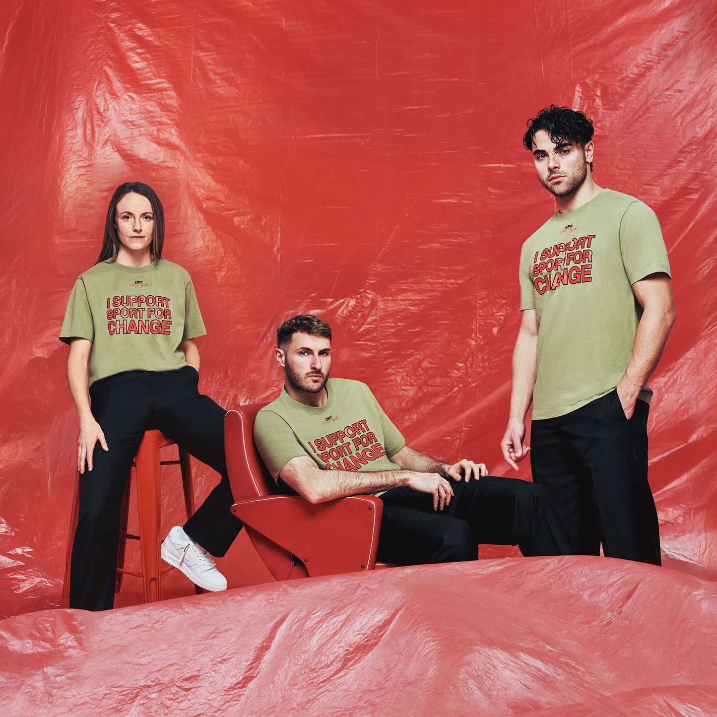T-SHIRT AC MILAN x OFF-WHITE - I SUPPORT SPORT FOR CHANGE