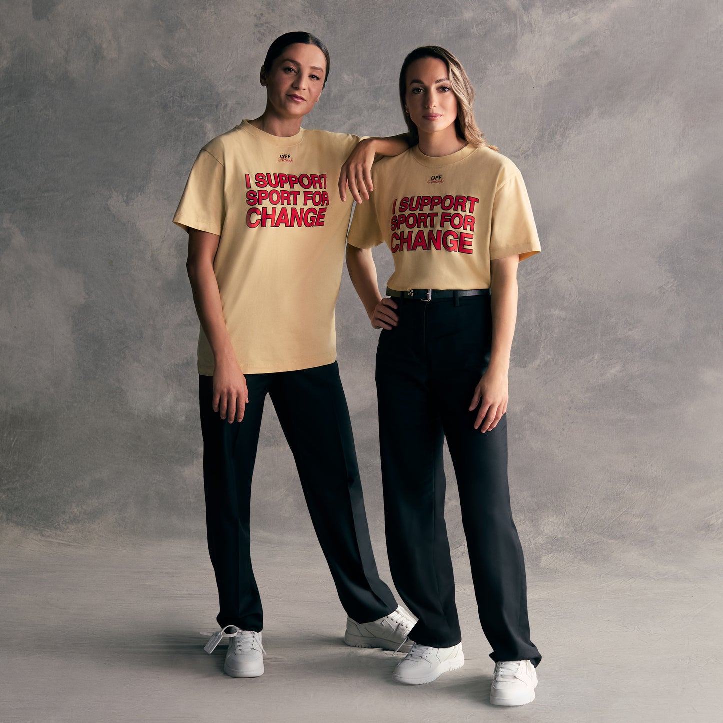 T-SHIRT OFF-WHITE x AC MILAN - I SUPPORT SPORT FOR CHANGE