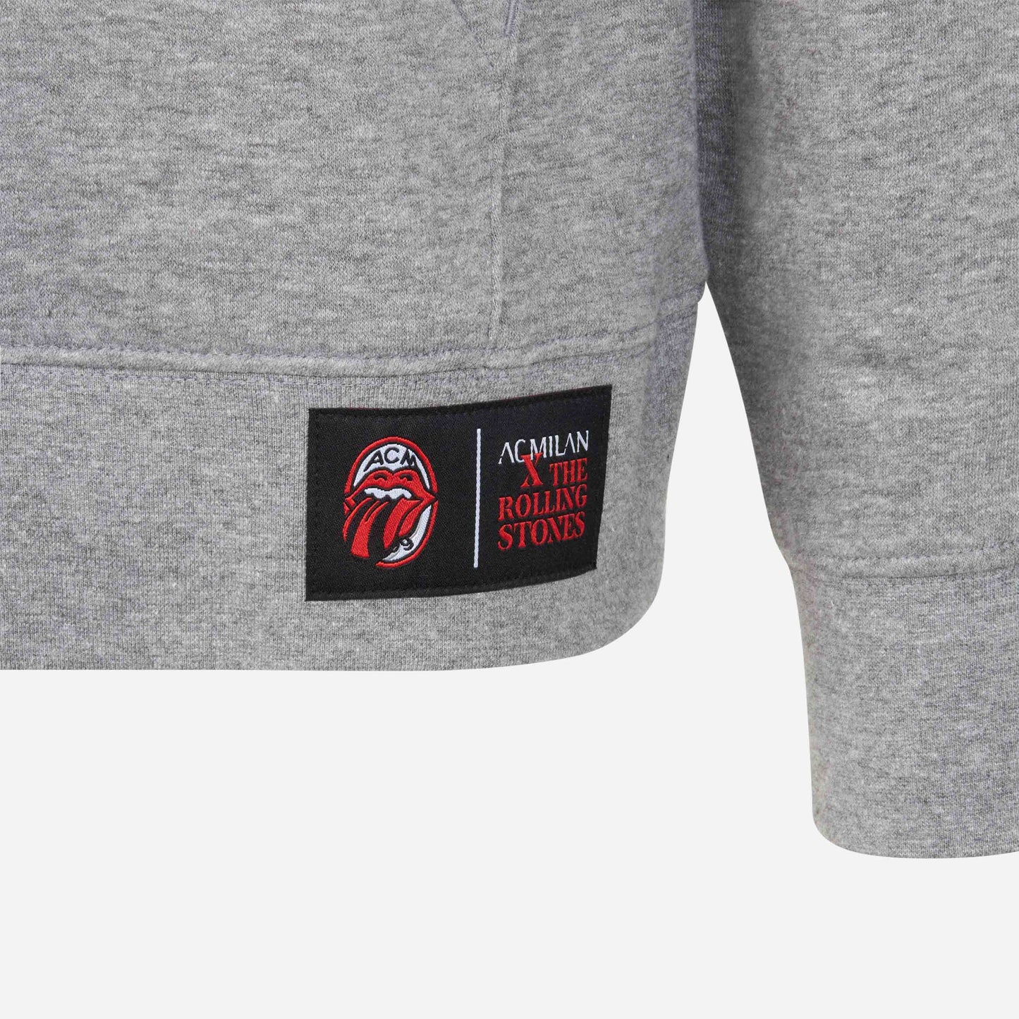 FELPA CON PATCH E RICAMO COLLEZIONE MILAN X THE ROLLING STONES