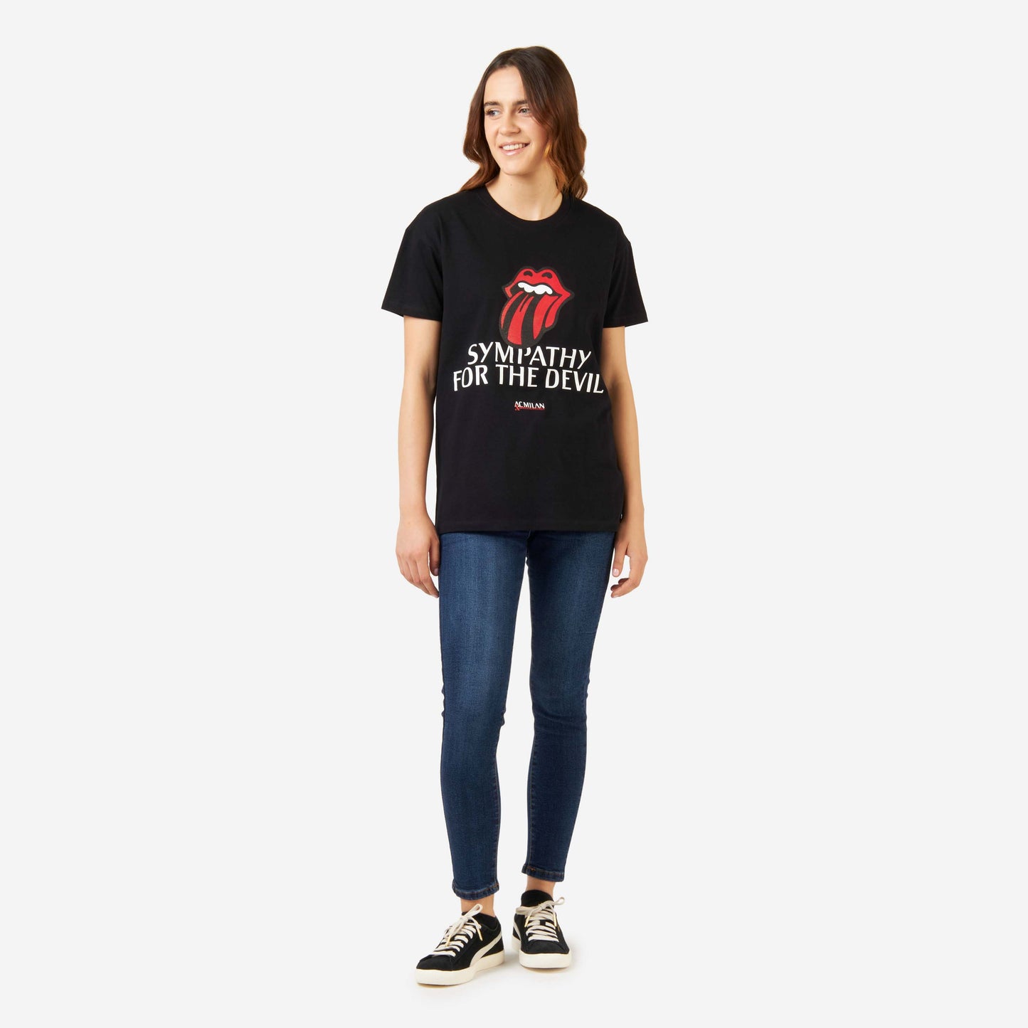 T-SHIRT MILAN X THE ROLLING STONES STAMPATA "SIMPATHY FOR THE DEVIL"