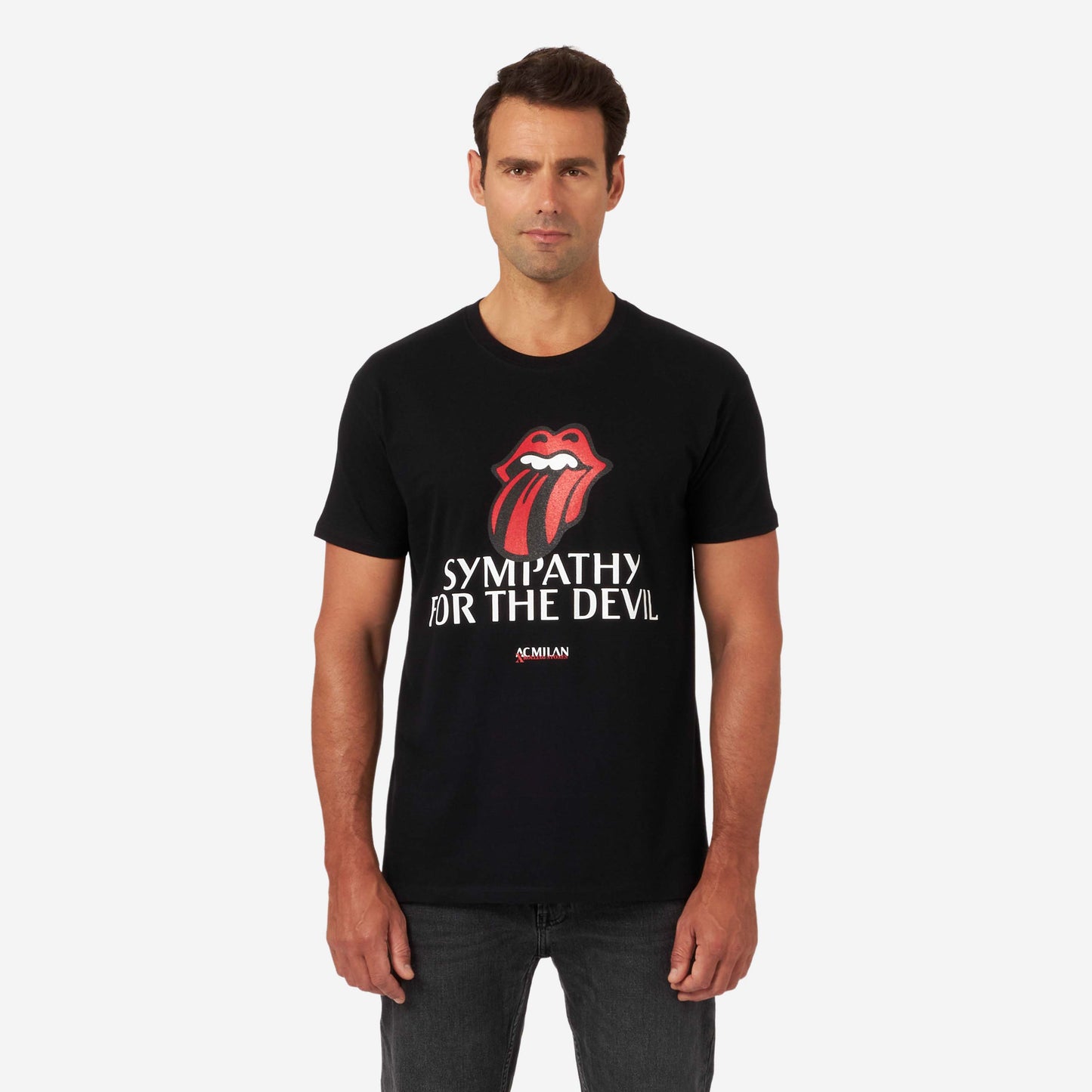 T-SHIRT MILAN X THE ROLLING STONES STAMPATA "SIMPATHY FOR THE DEVIL"