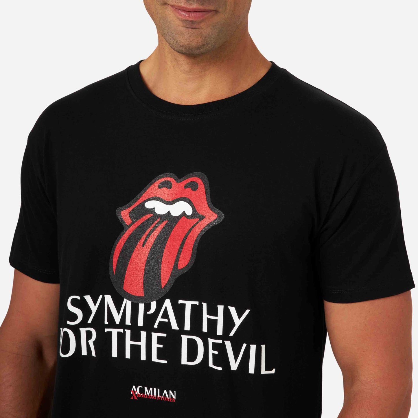 T-SHIRT MILAN X THE ROLLING STONES STAMPATA "SIMPATHY FOR THE DEVIL"