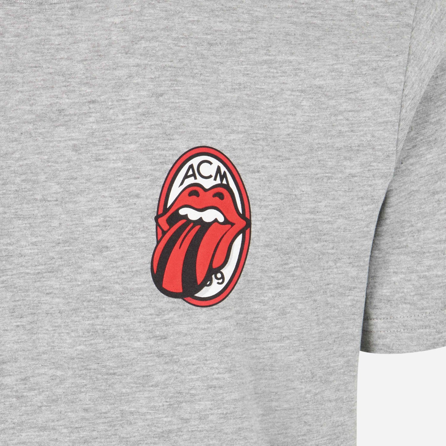 T-SHIRT MILAN X THE ROLLING STONES CON STAMPA E RICAMO