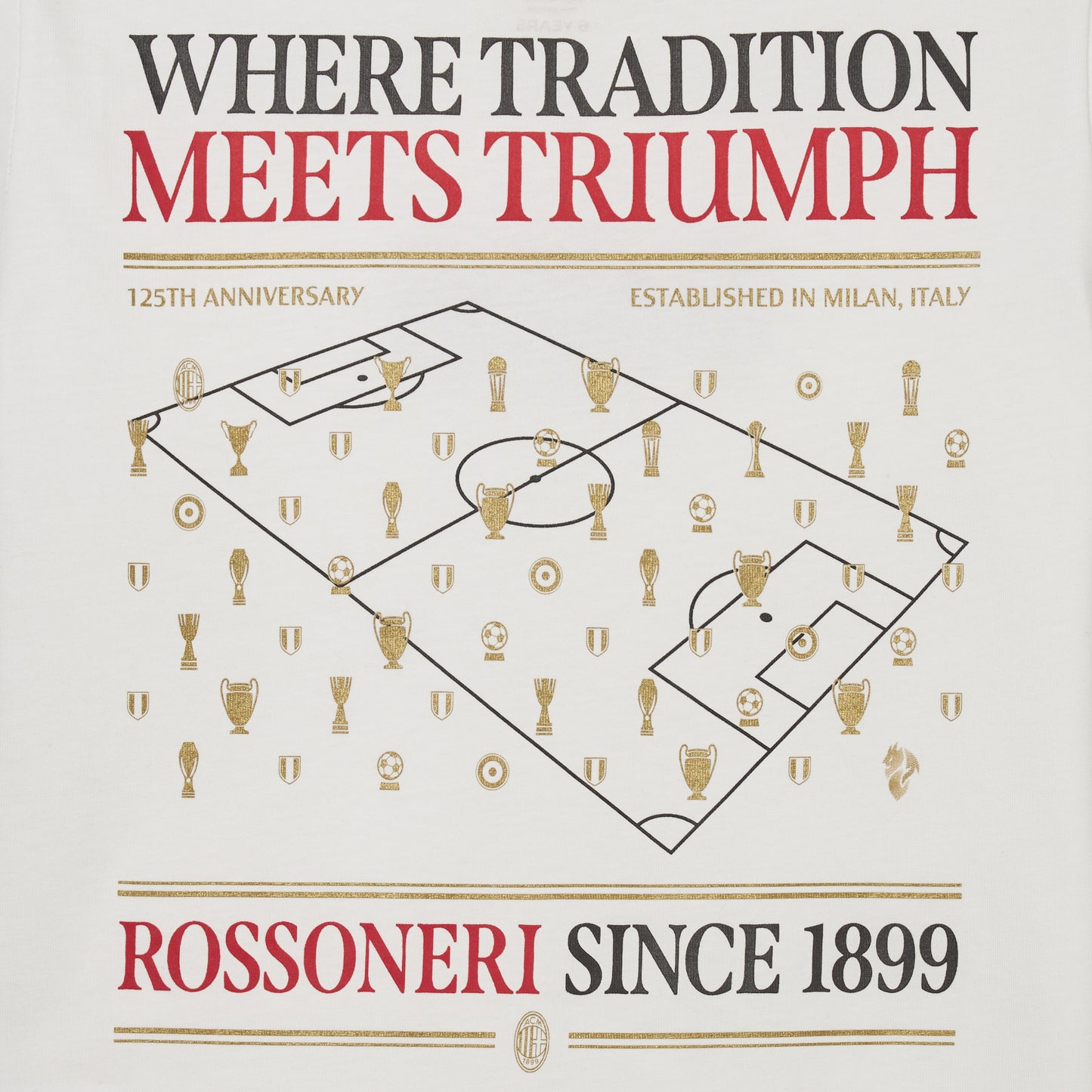 T-SHIRT BIANCA BAMBINO - ROSSONERI SINCE 1899