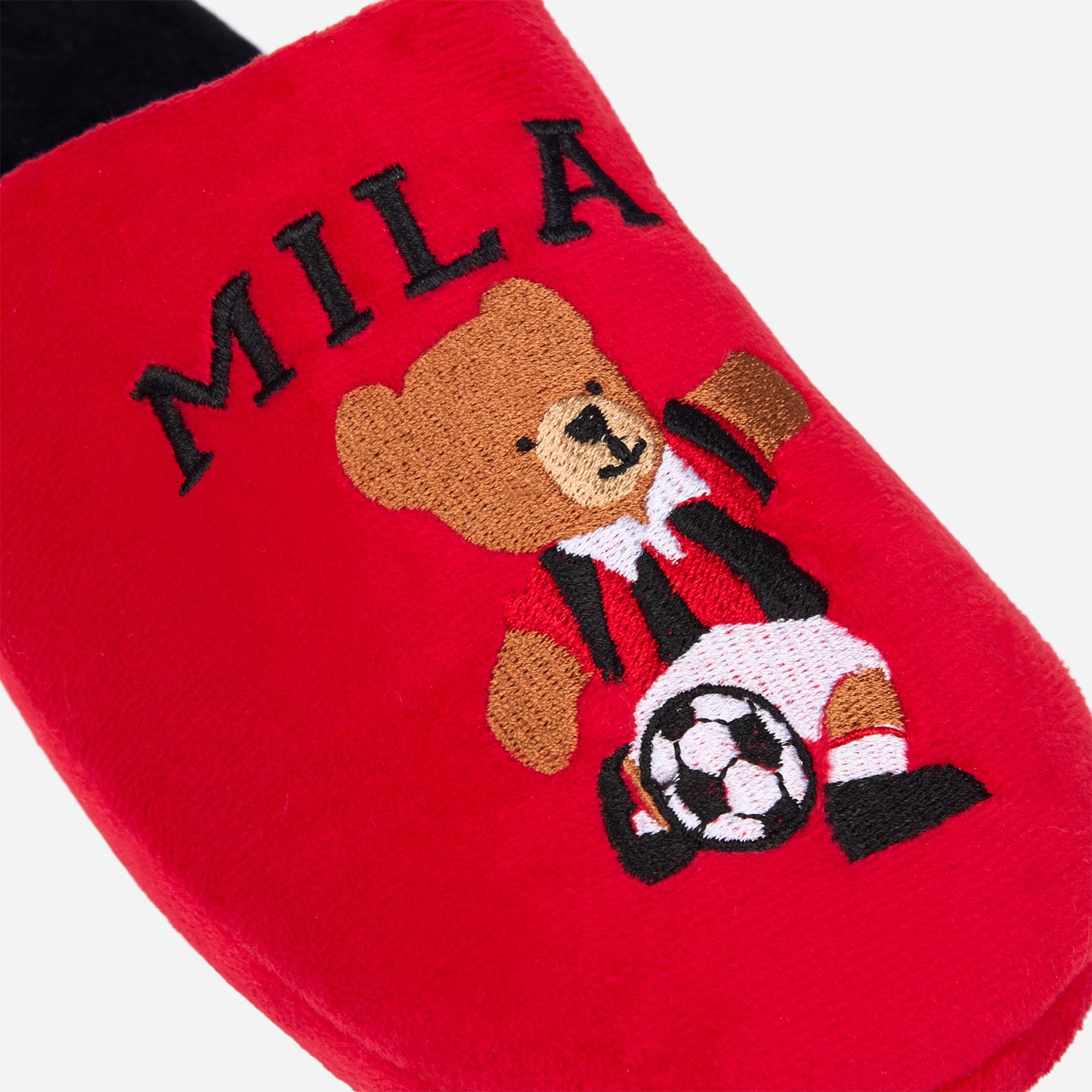 AC MILAN KIDS' RED SLIPPERS