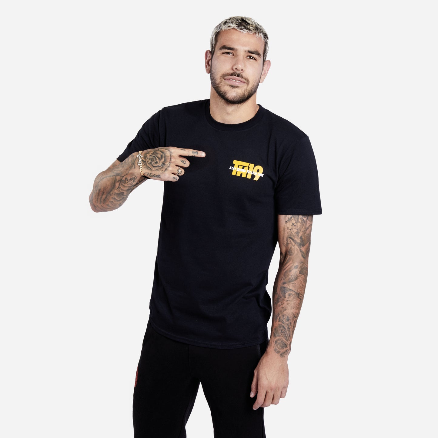 TH19 X ACM - T-SHIRT NERA CON STAMPA SUL RETRO