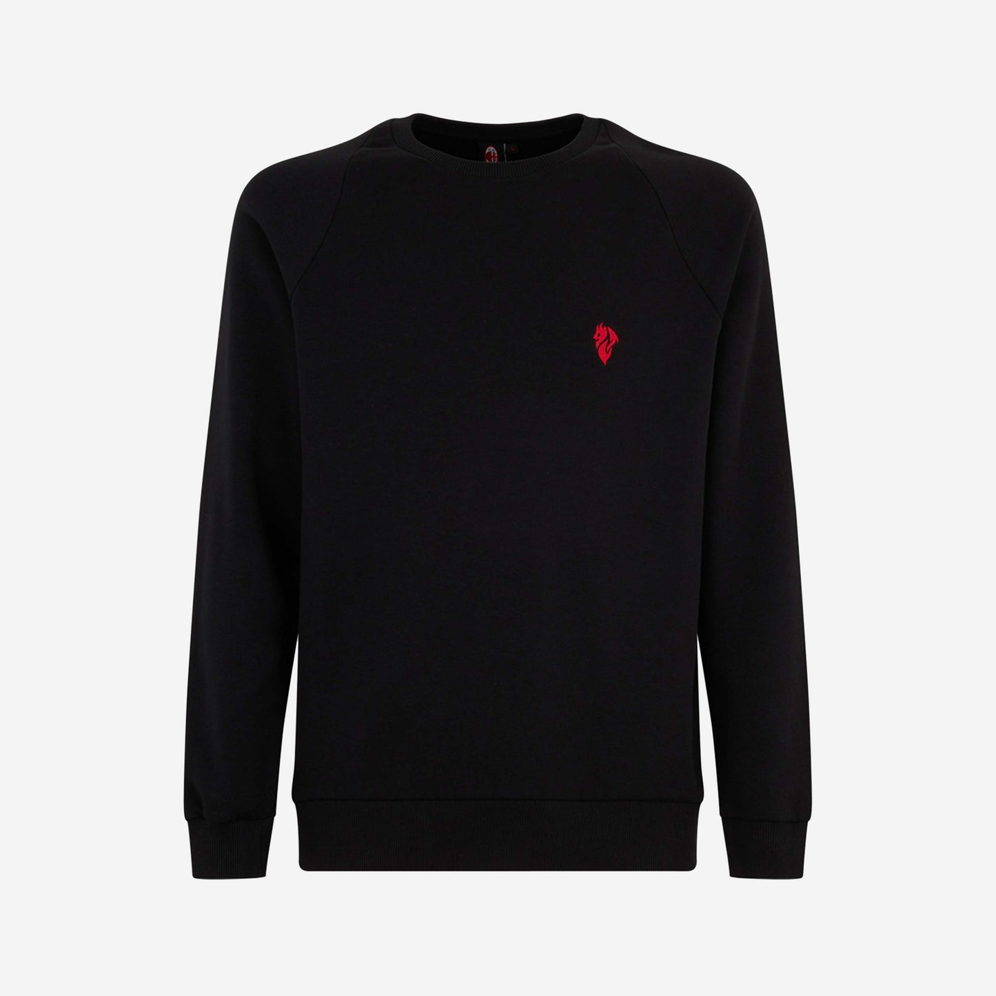 FELPA GIROCOLLO MILAN DEVIL COLLECTION CON RICAMO