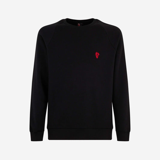 FELPA GIROCOLLO MILAN DEVIL COLLECTION CON RICAMO