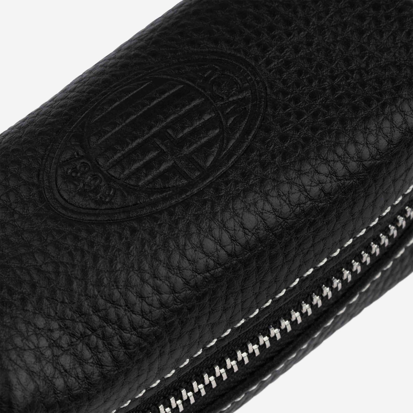 PORTACHIAVI MILAN IN PELLE CON LOGO