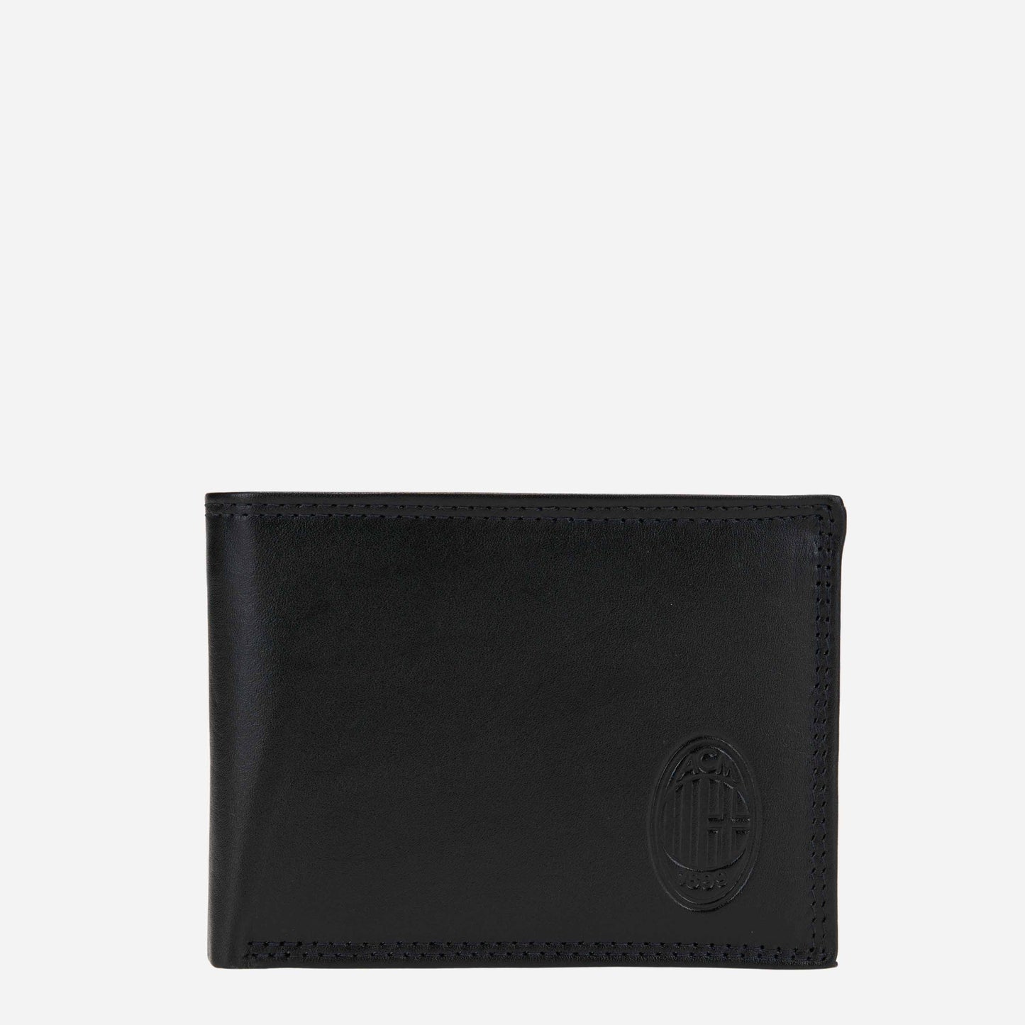 MILAN LEATHER WALLET WITH ACM LOGO AND INSCRIPTION