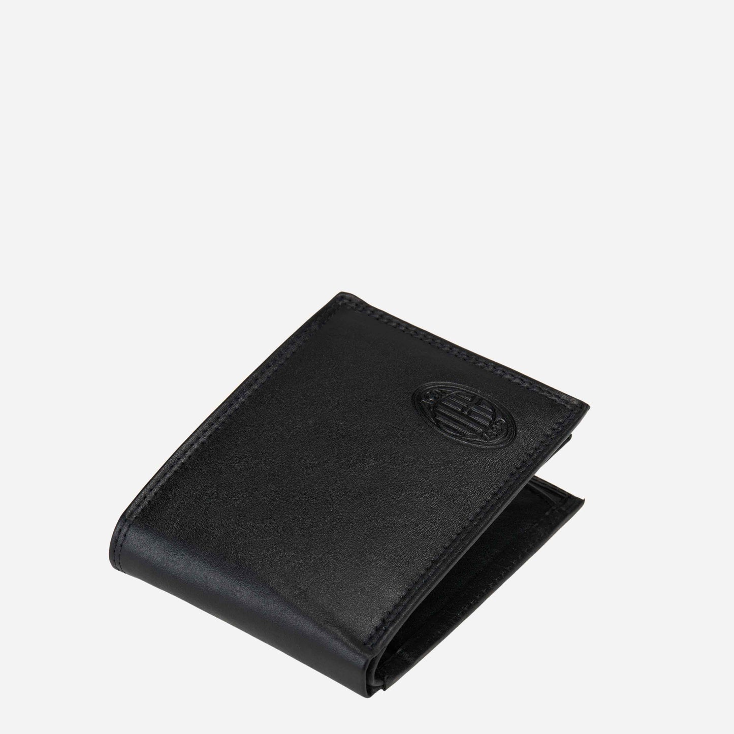 MILAN LEATHER WALLET WITH ACM LOGO AND INSCRIPTION