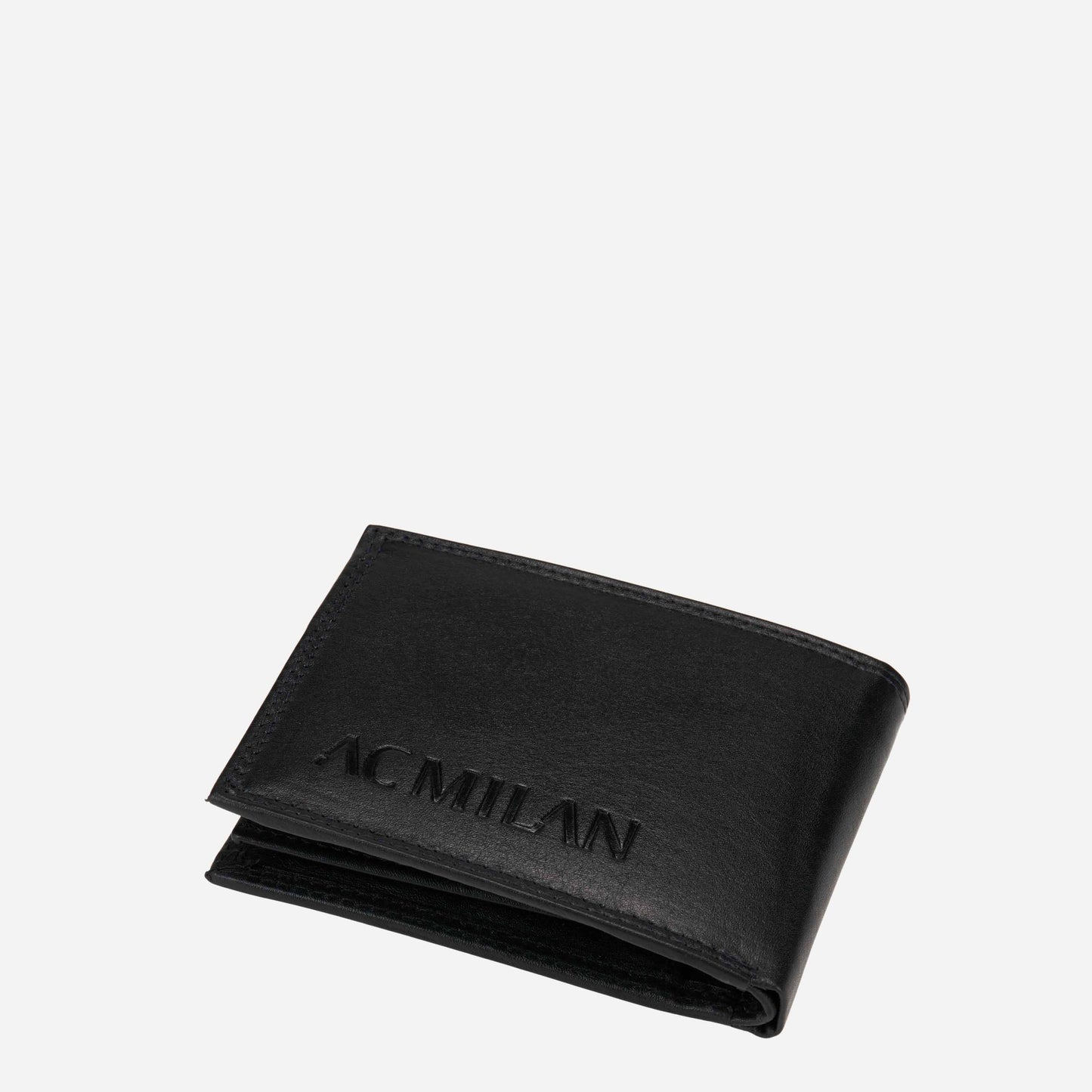 MILAN LEATHER WALLET WITH ACM LOGO AND INSCRIPTION