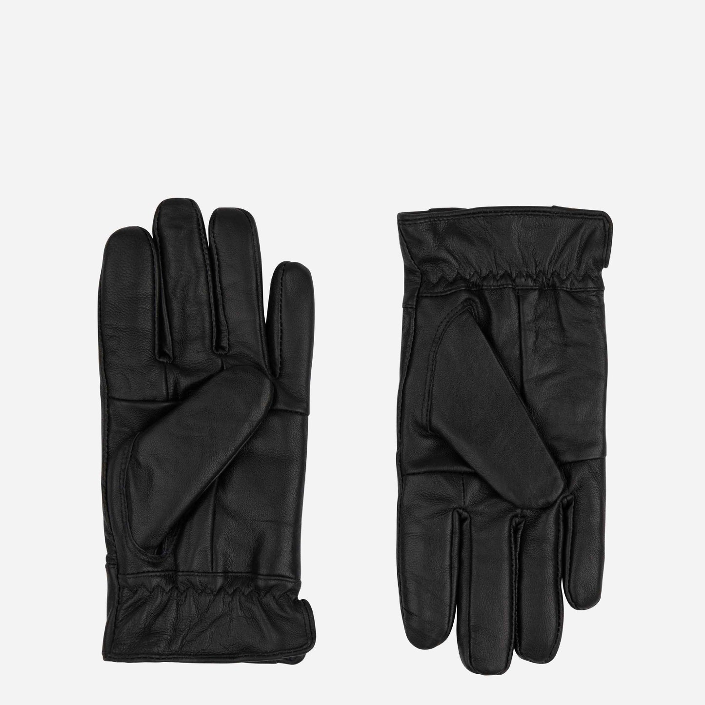 MILAN LEATHER GLOVES WITH LOGO