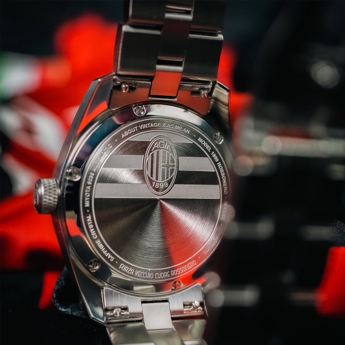 Orologio About Vintage 1899 Rossonero Automatic Black