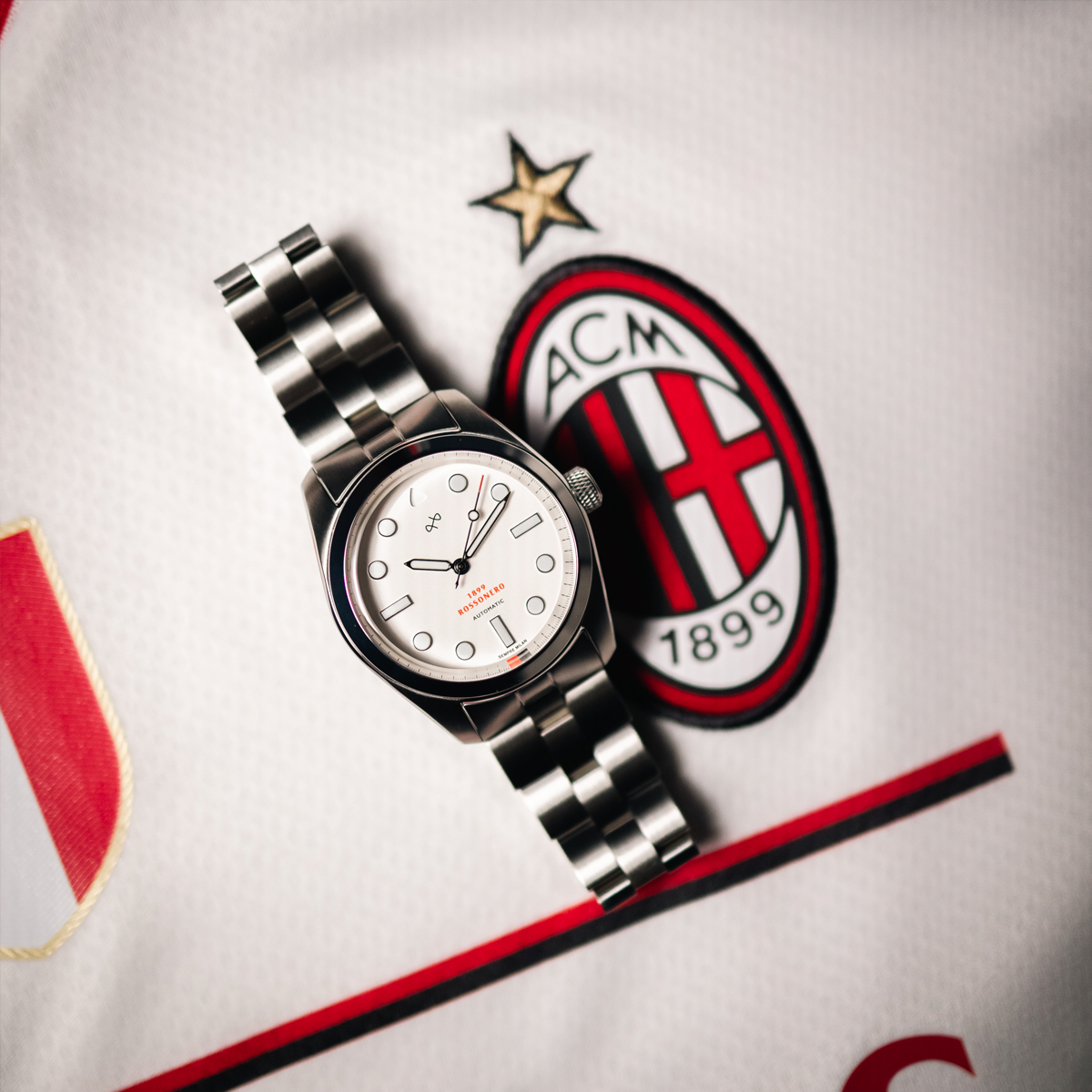 Orologio About Vintage 1899 Rossonero Automatic White