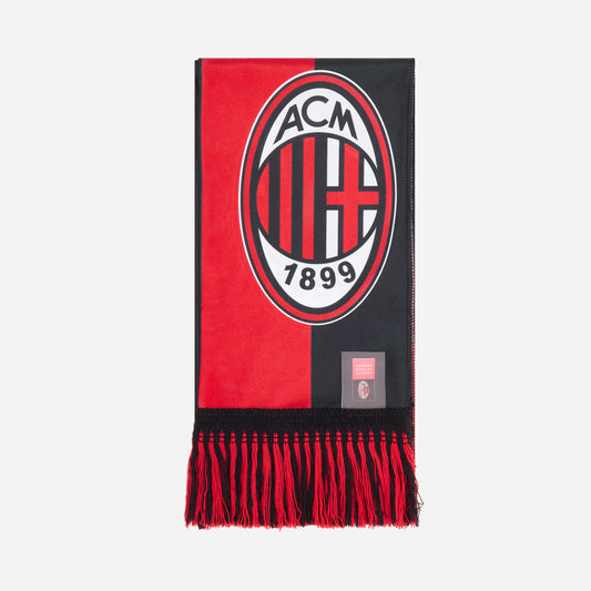 SCIARPA MILAN DOUBLE FACE A BLOCCHI ROSSONERI
