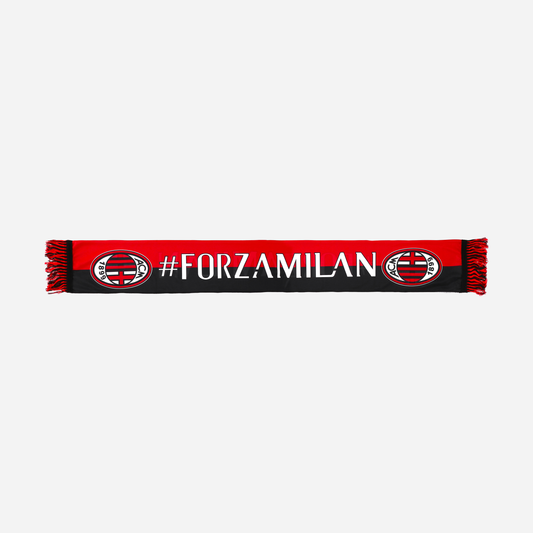 SCIARPA MILAN DOUBLE FACE ROSSONERA
