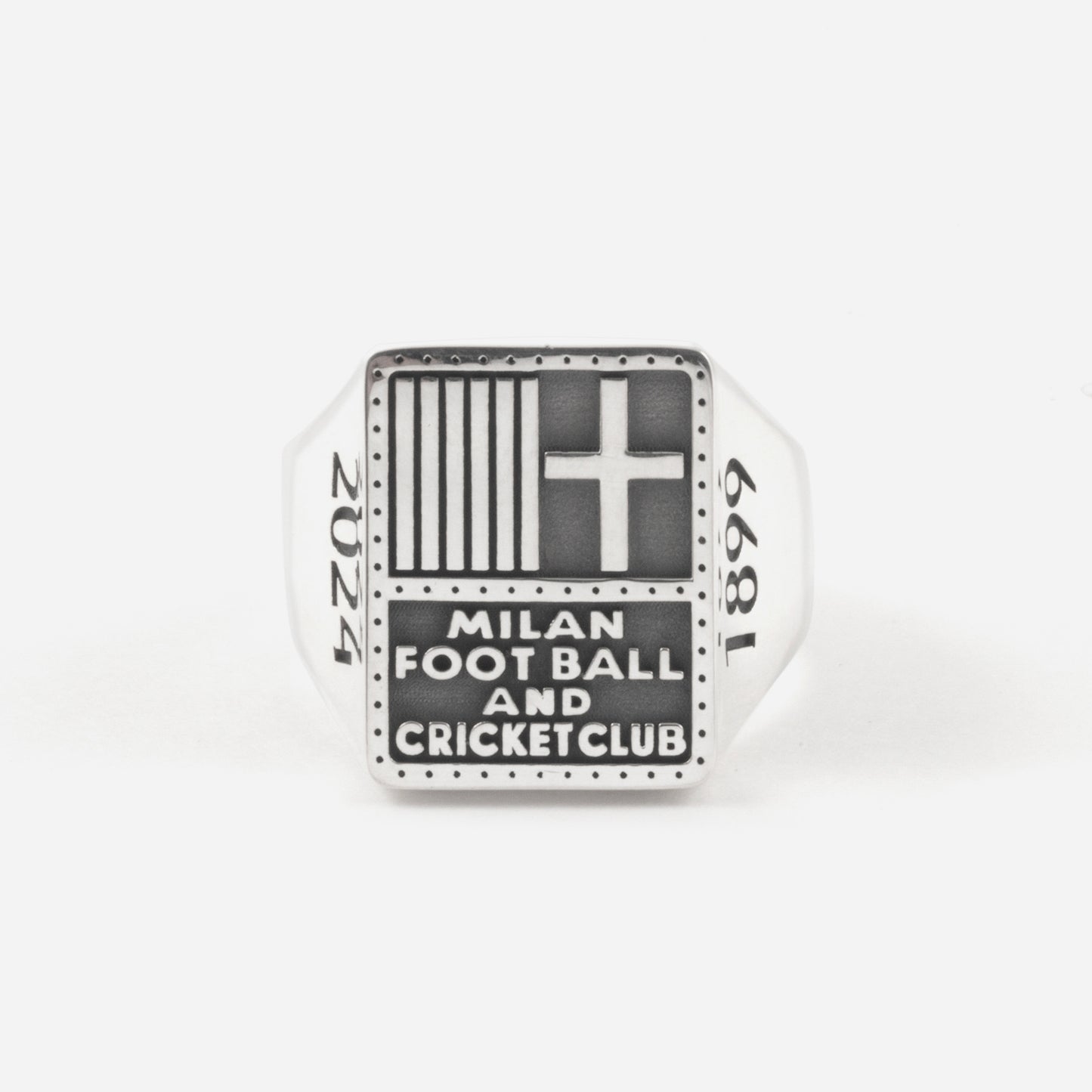 NOVE25 X MILAN - SILVER HISTORICAL LOGO CHEVALIER