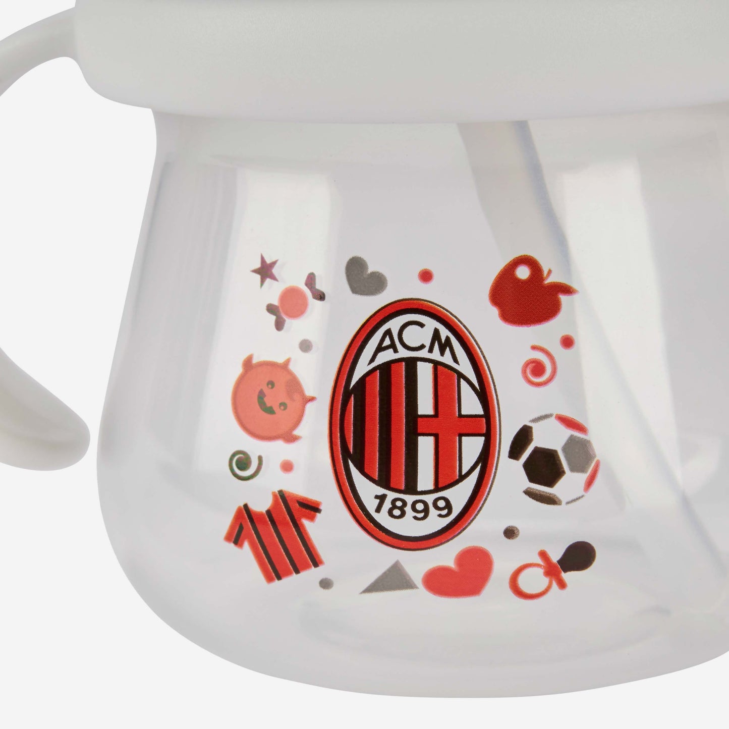 TAZZA MILAN CON CANNUCCIA ESTRAIBILE E ILLUSTRAZIONE