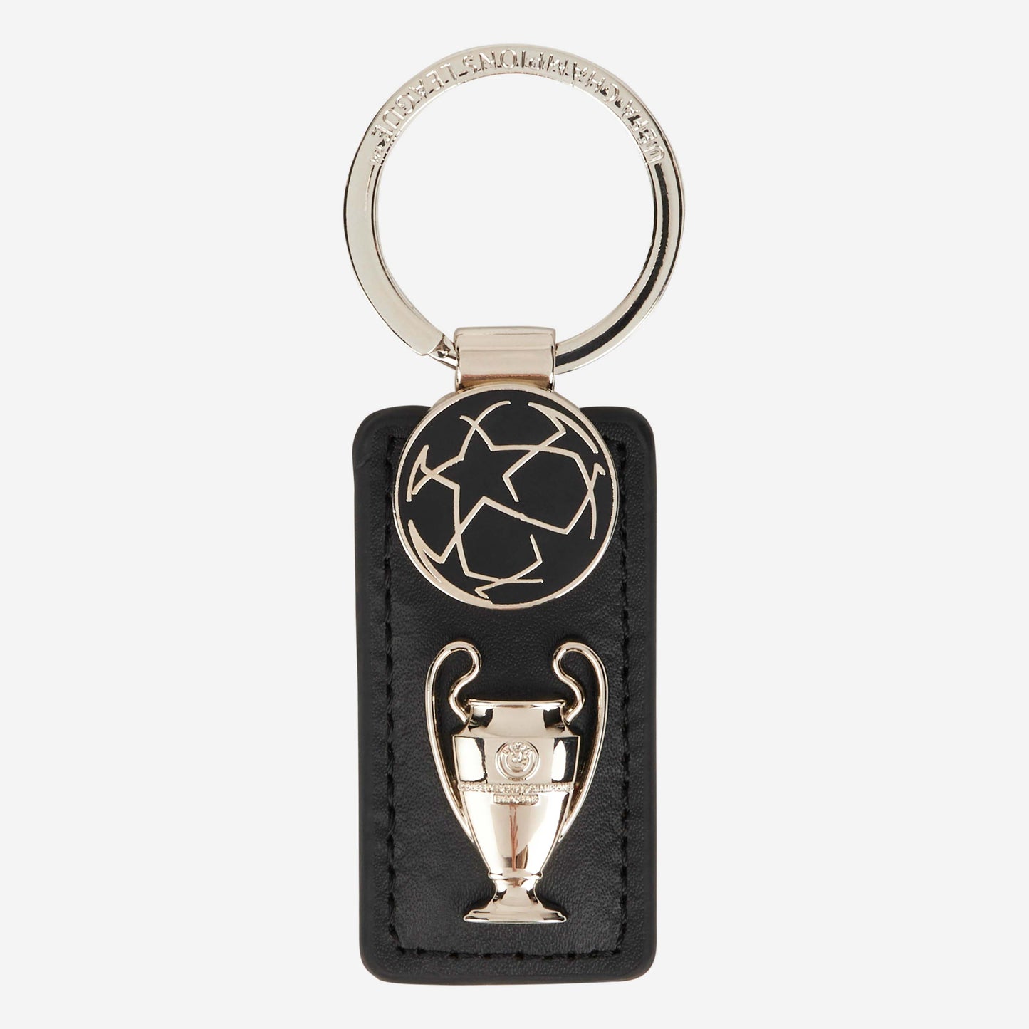 LEATHER KEYRING WITH CUP
