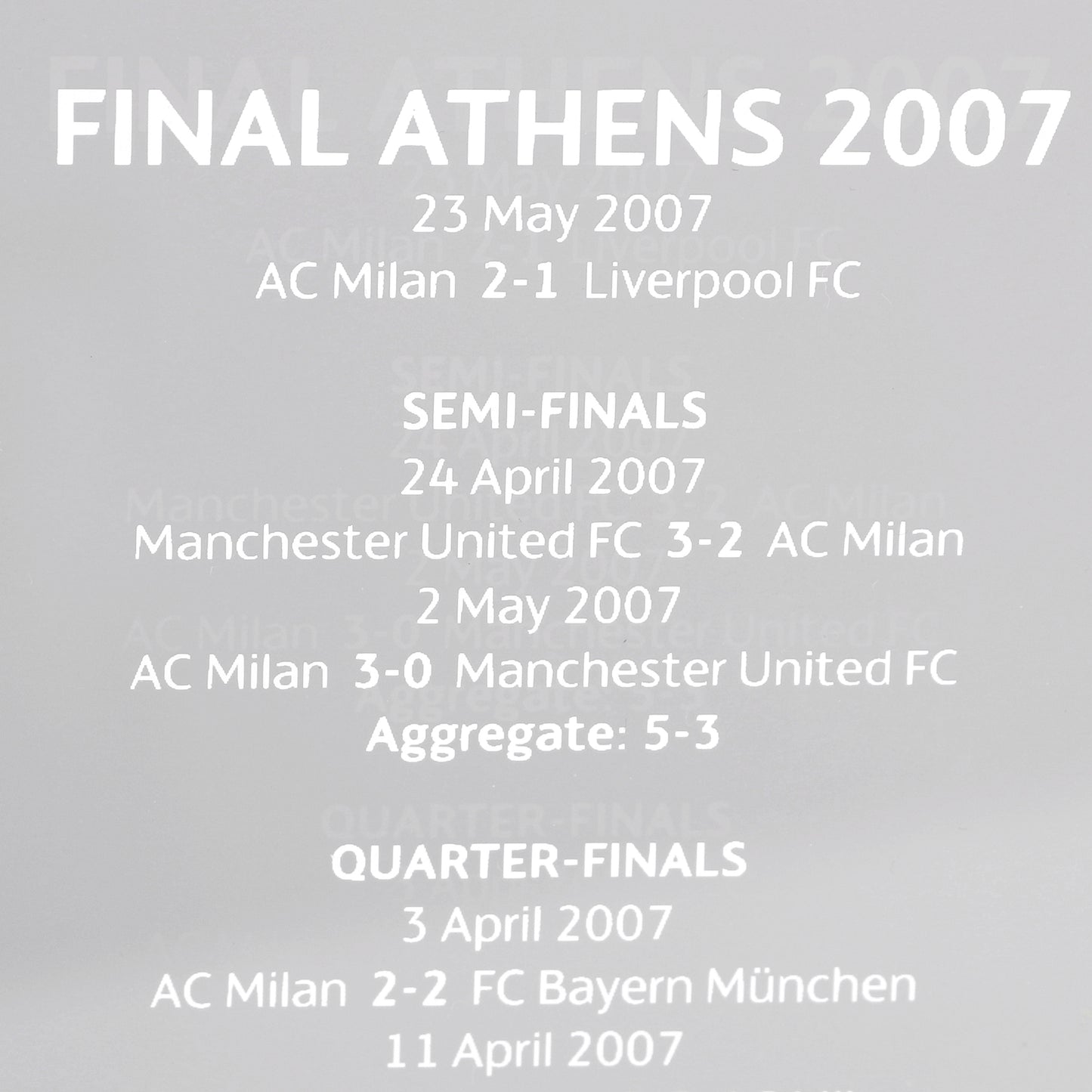 AC Milan Le Livre Ouvert (150 mm) 2007