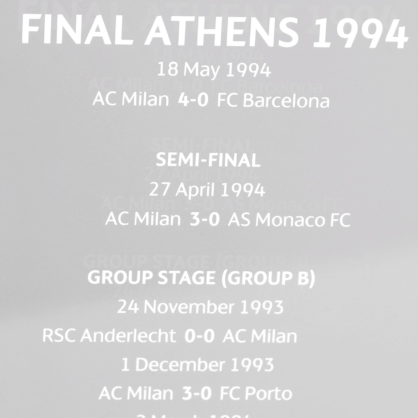 AC Milan Le Livre Ouvert (150 mm)1994
