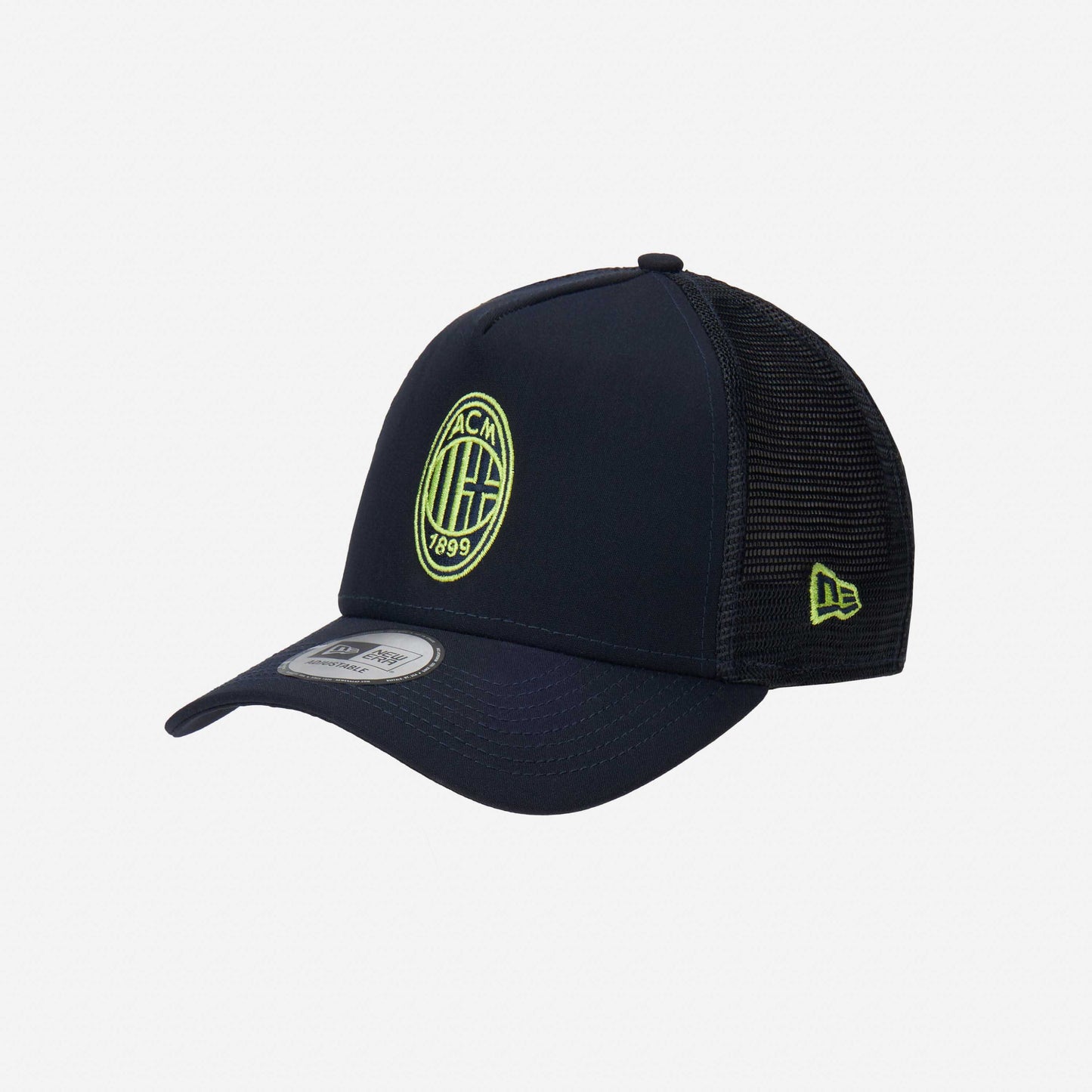 CAPPELLINO TRUCKER NEW ERA X AC MILAN CON LOGO NEON