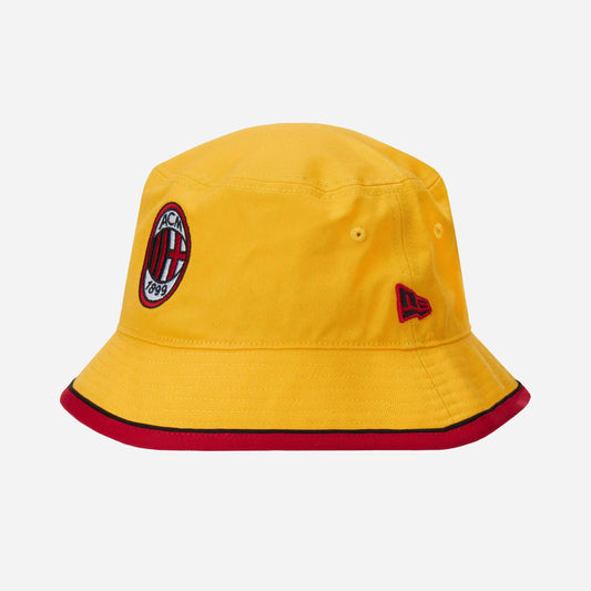 BUCKET HAT GIALLO NEW ERA X AC MILAN CON LOGO