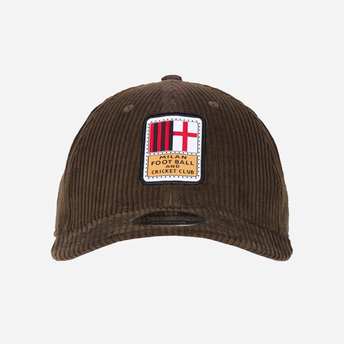 CAPPELLINO 9FIFTY® NEW ERA X AC MILAN IN VELLUTO A COSTINE CON LOGO STORICO