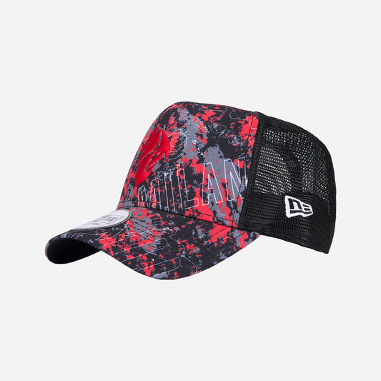 CAPPELLINO TRUCKER NEW ERA X AC MILAN CON RICAMO LOGO DIAVOLO