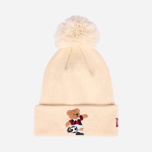 NEW ERA X AC MILAN YOUTH BEANIE WITH EMBROIDERED TEDDY