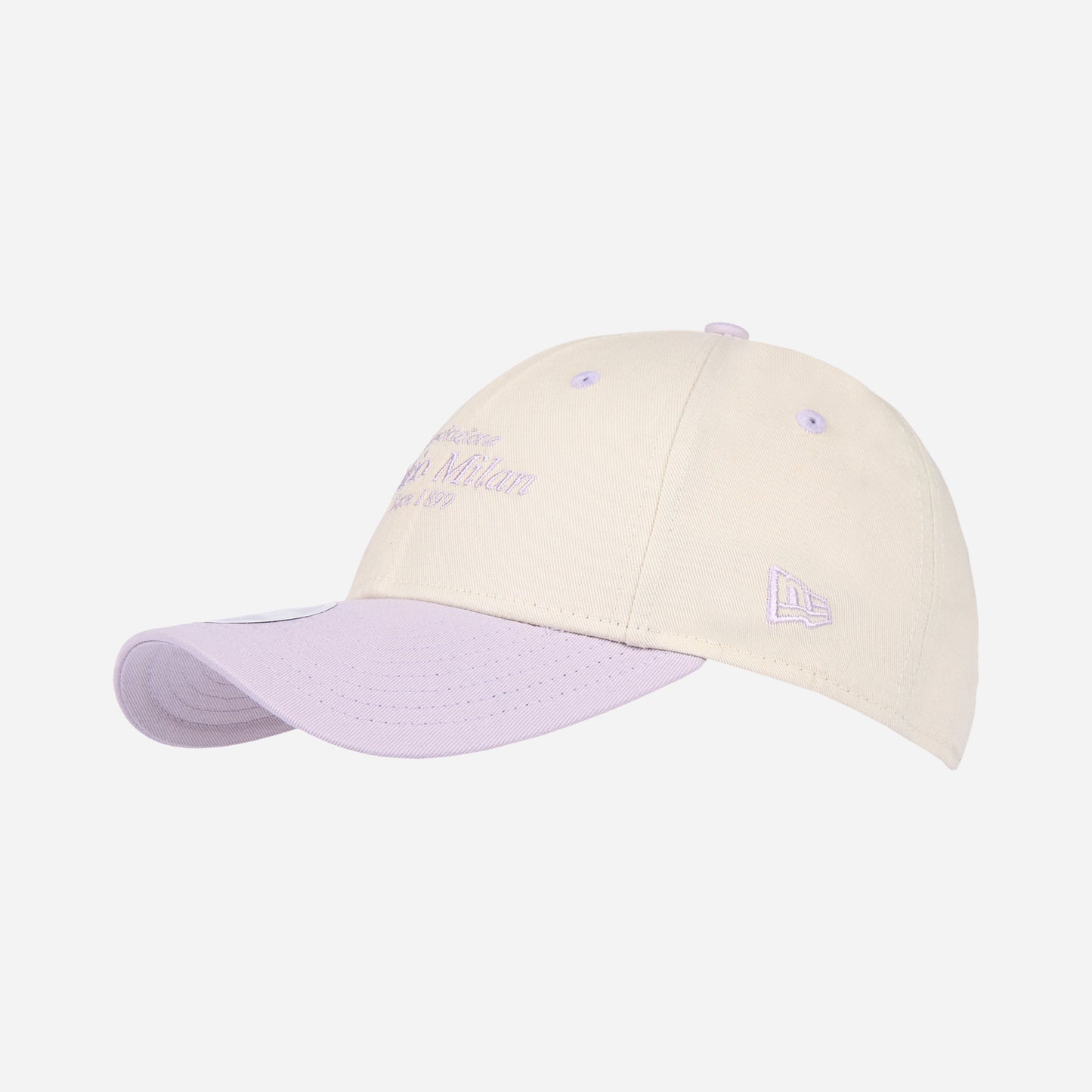 CAPPELLINO 9FORTY® NEW ERA X AC MILAN BIANCO E LILLA