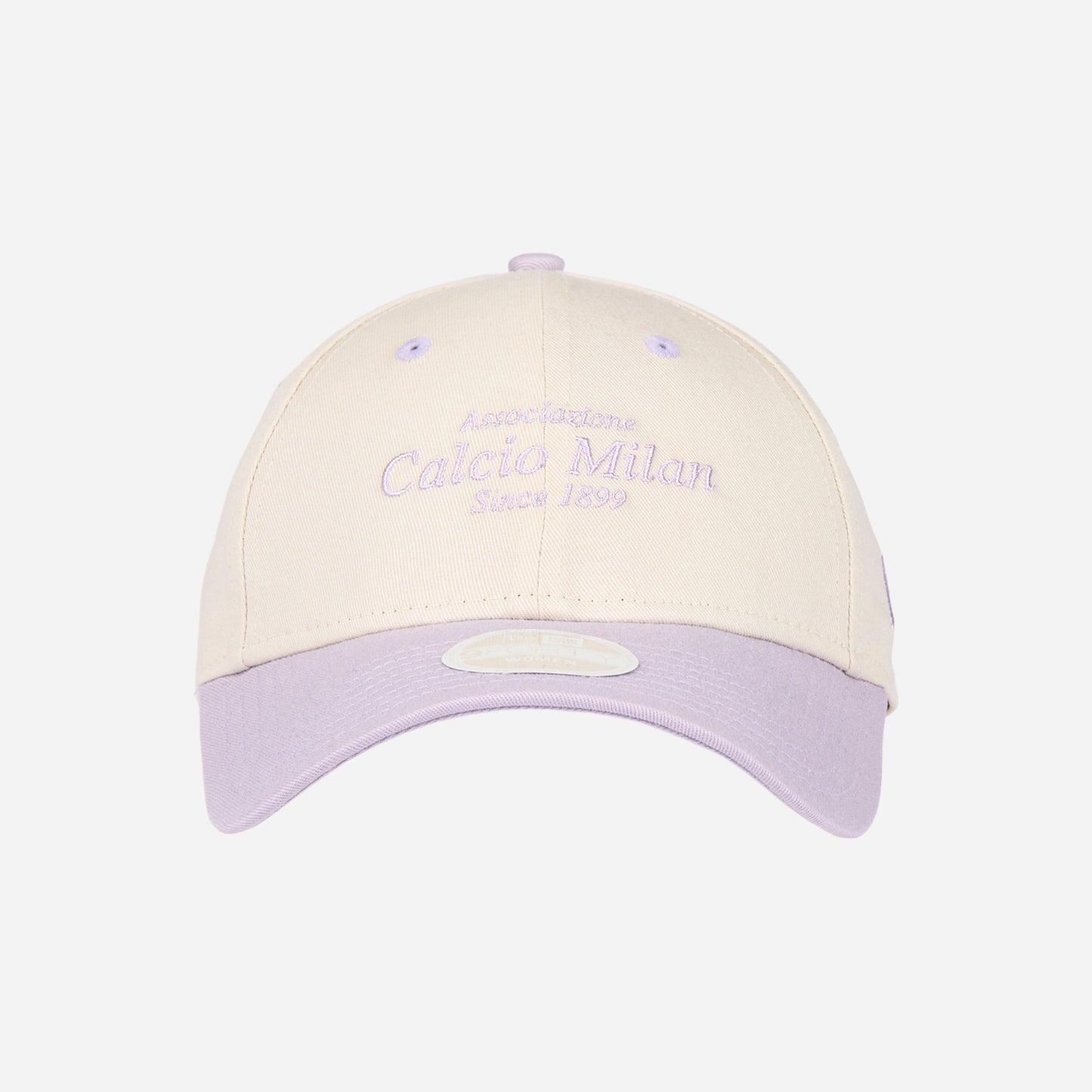 CAPPELLINO 9FORTY® NEW ERA X AC MILAN BIANCO E LILLA