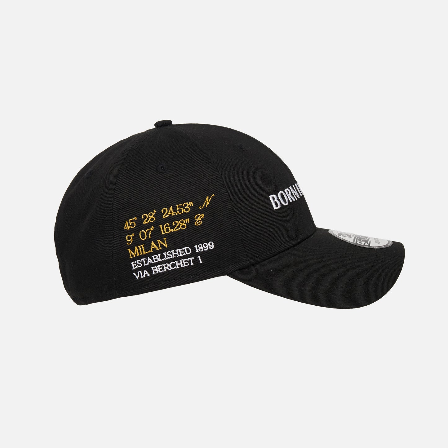 CAPPELLINO 9FORTY® NEW ERA X AC MILAN NERO CITY COLLECTION