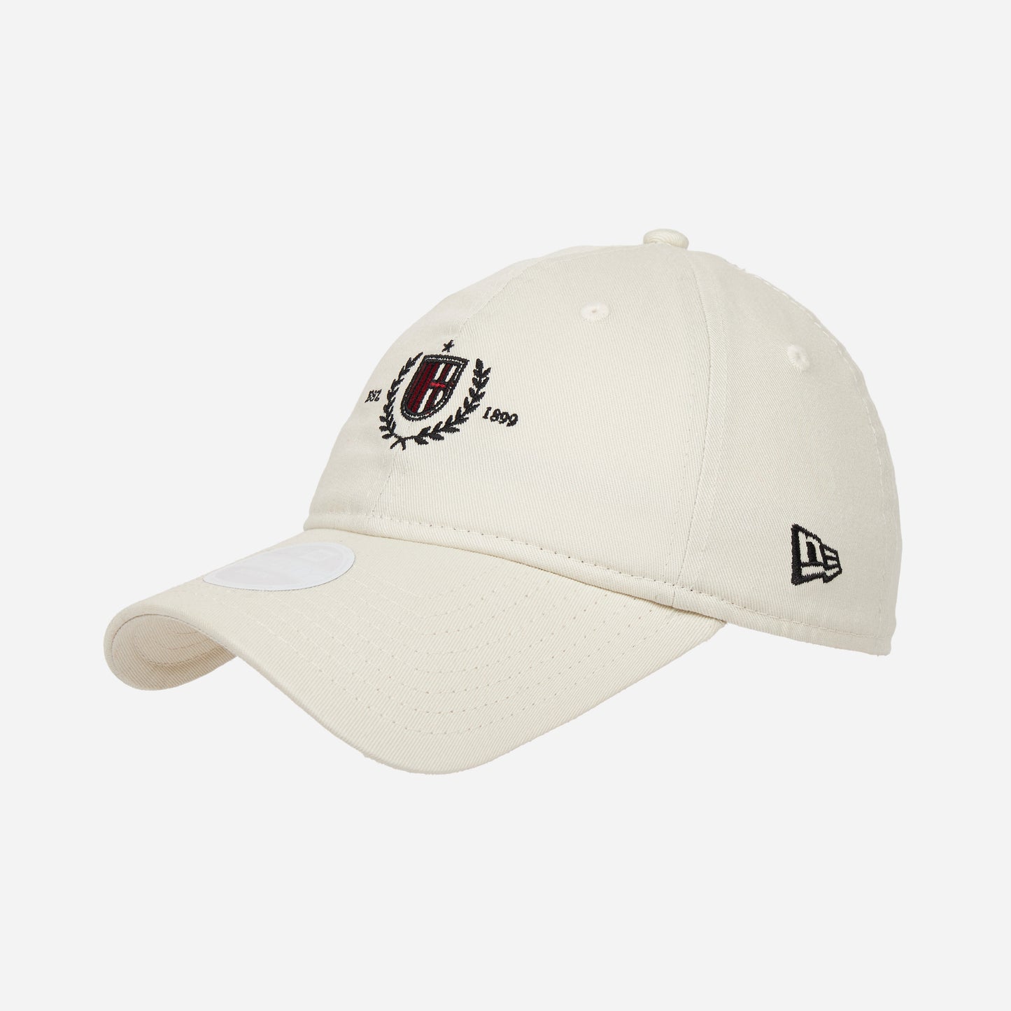 CAPPELLINO 9TWENTY® NEW ERA X AC MILAN BIANCO CON RICAMO LOGO MILAN DONNA