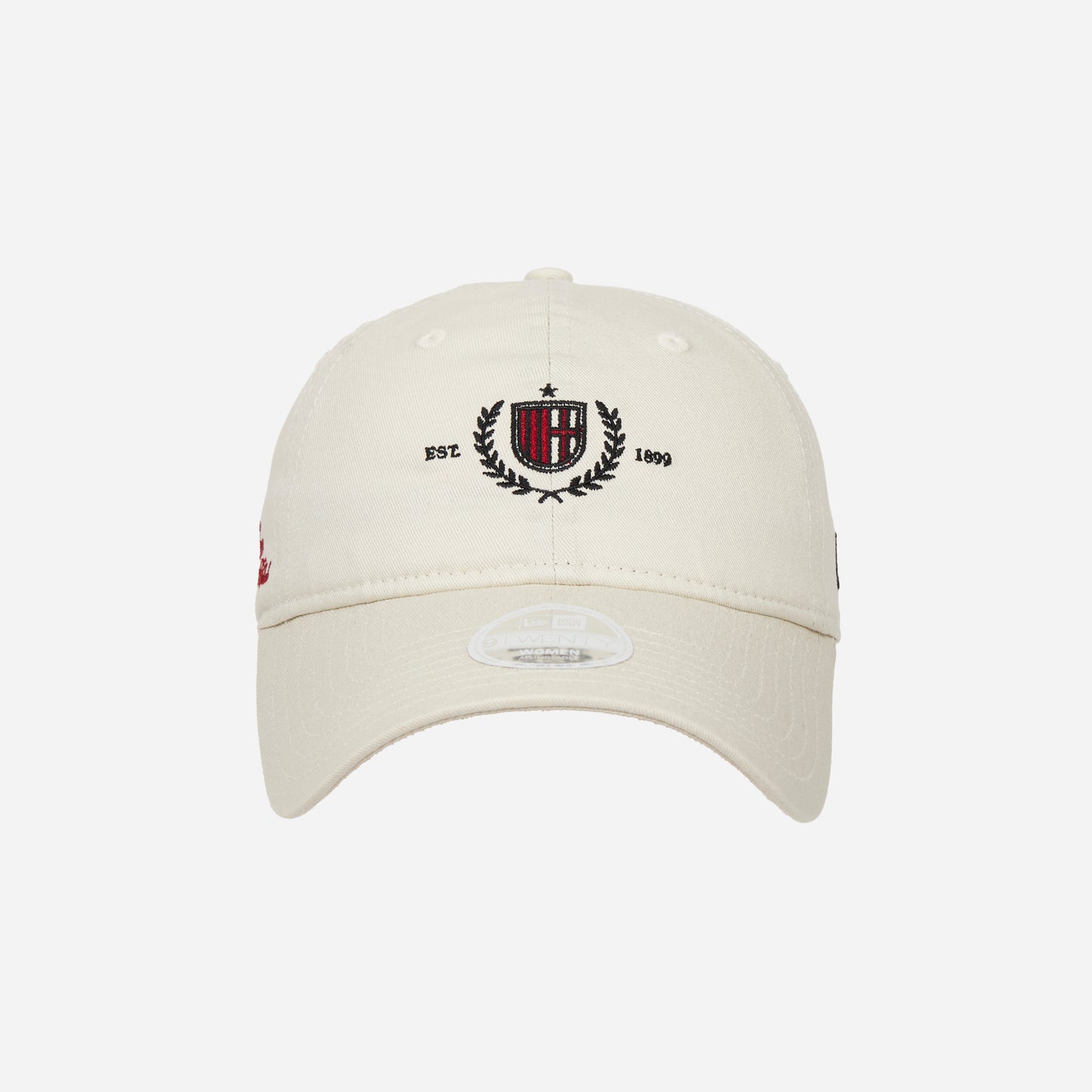 CAPPELLINO 9TWENTY® NEW ERA X AC MILAN BIANCO CON RICAMO LOGO MILAN DONNA