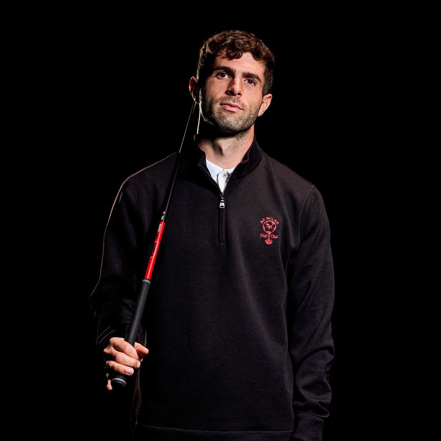 BLACK 1/4 ZIP SWEATSHIRT PUMA X ACM GOLF CLUB