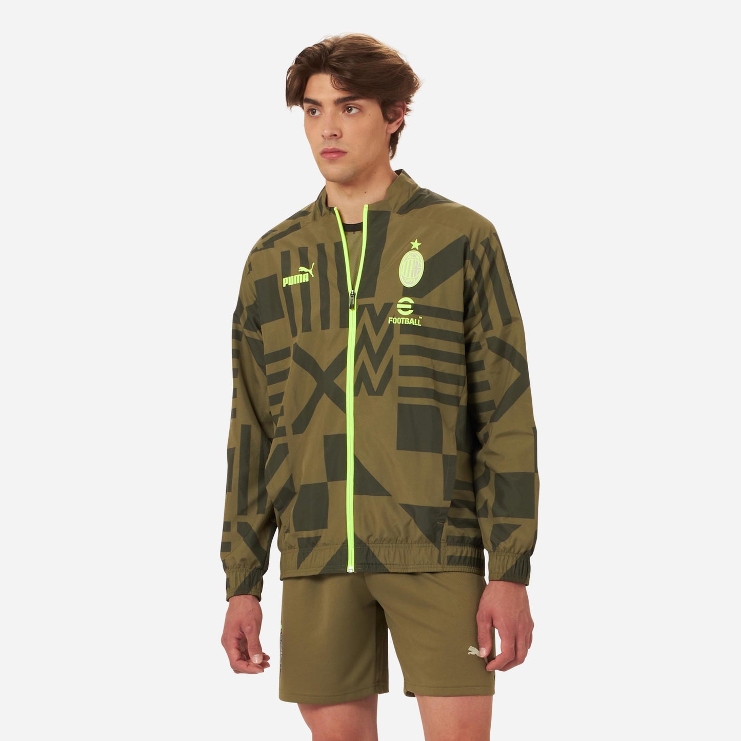 MILAN PREMATCH 2022/23 JACKET WITH ZIPPER