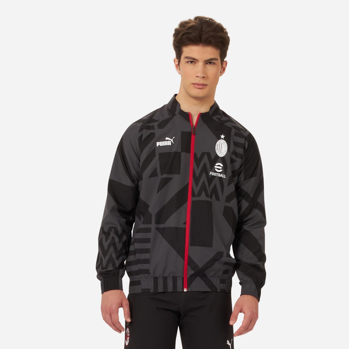 MILAN PREMATCH 2022/23 JACKET WITH ZIPPER