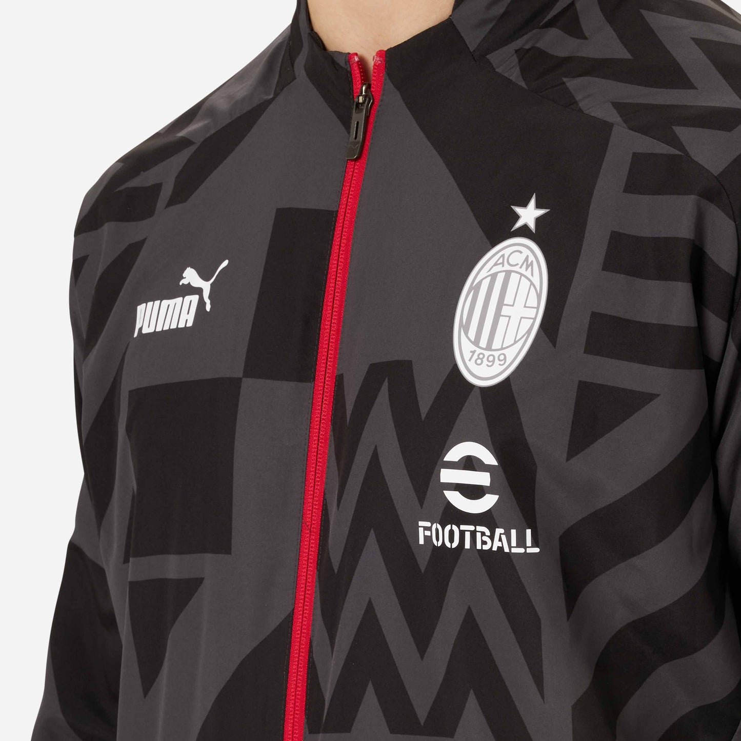 MILAN PREMATCH 2022/23 JACKET WITH ZIPPER