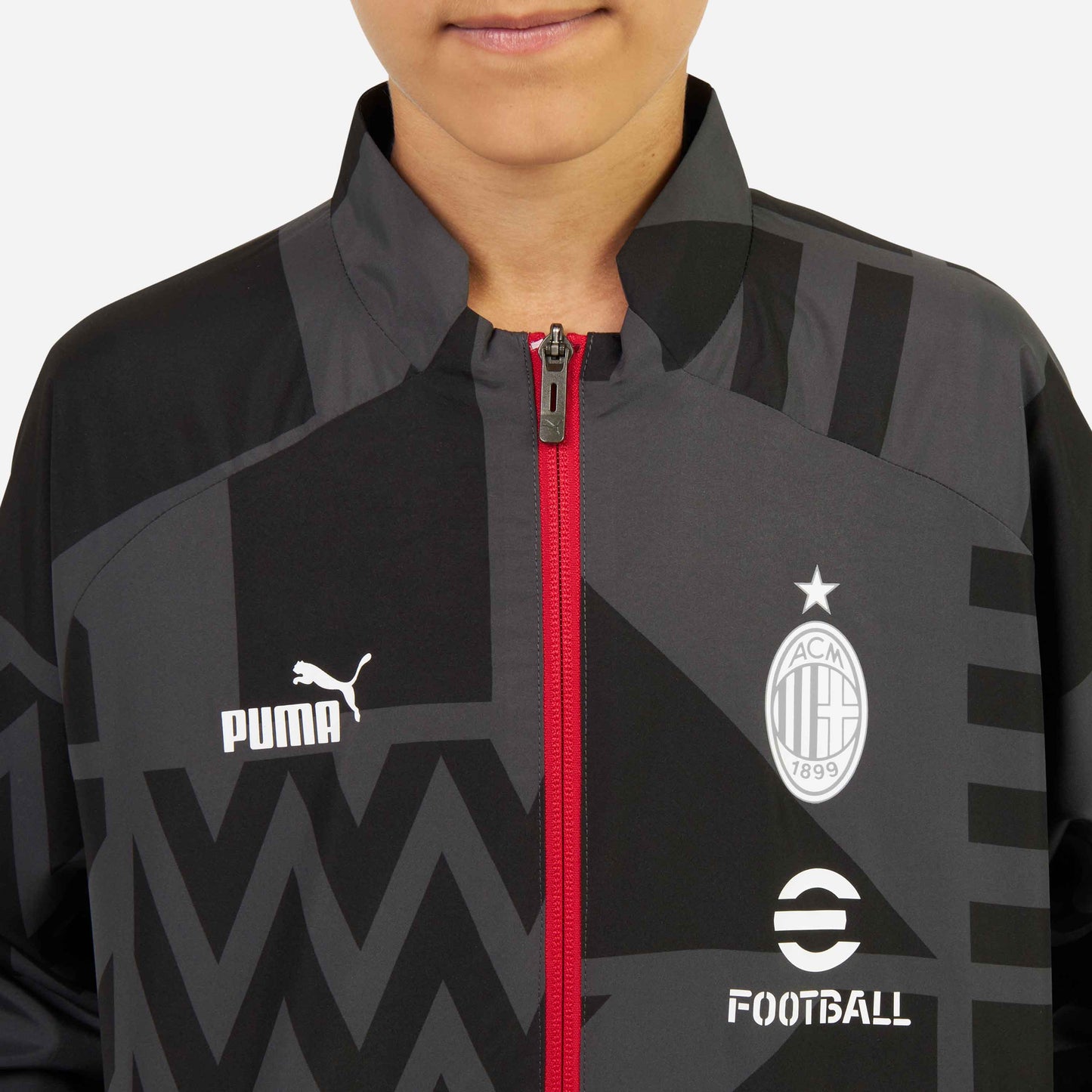 MILAN PREMATCH 2022/23 KIDS’ JACKET WITH ZIPPER