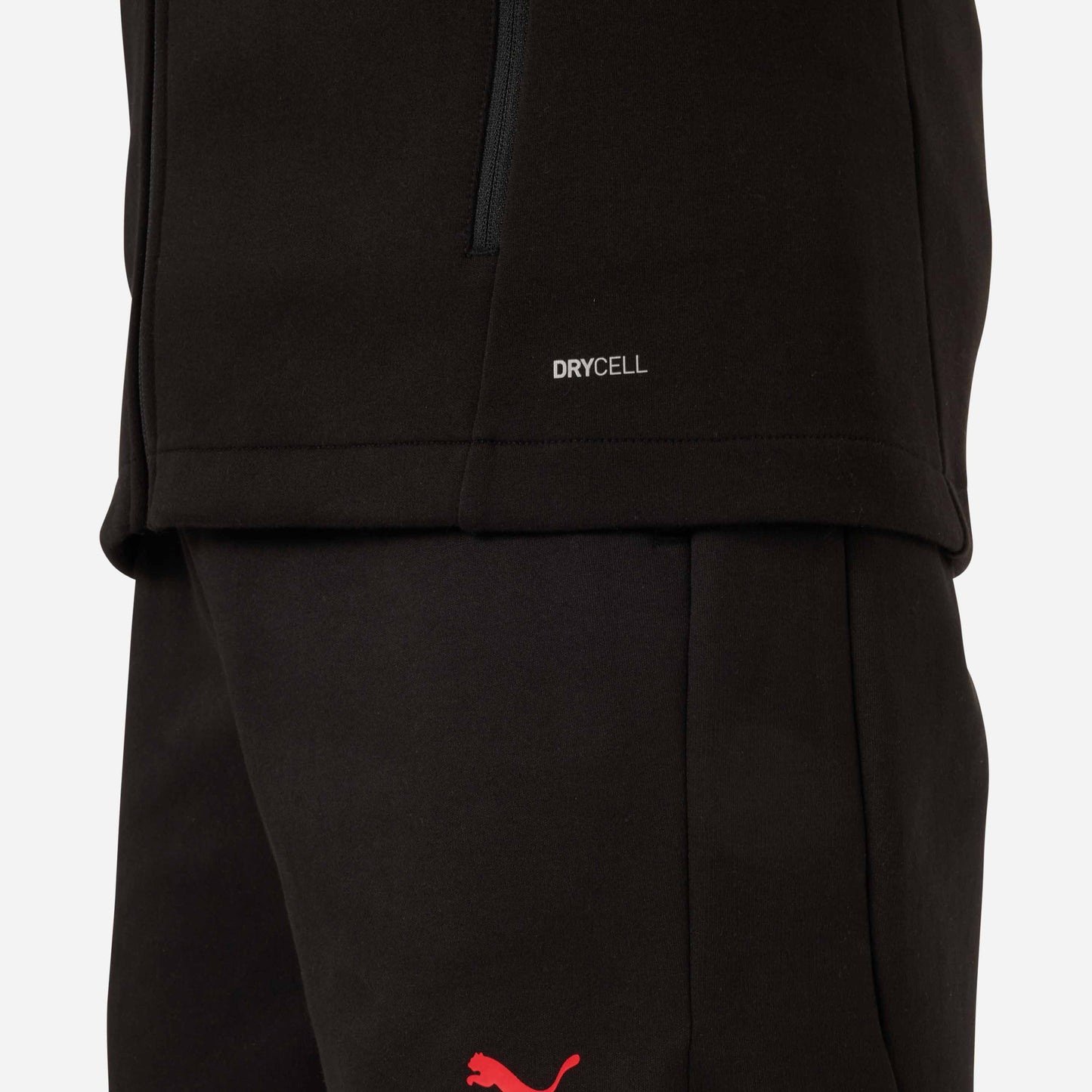 FELPA MILAN CASUALS 2022/23 CON ZIP E CAPPUCCIO