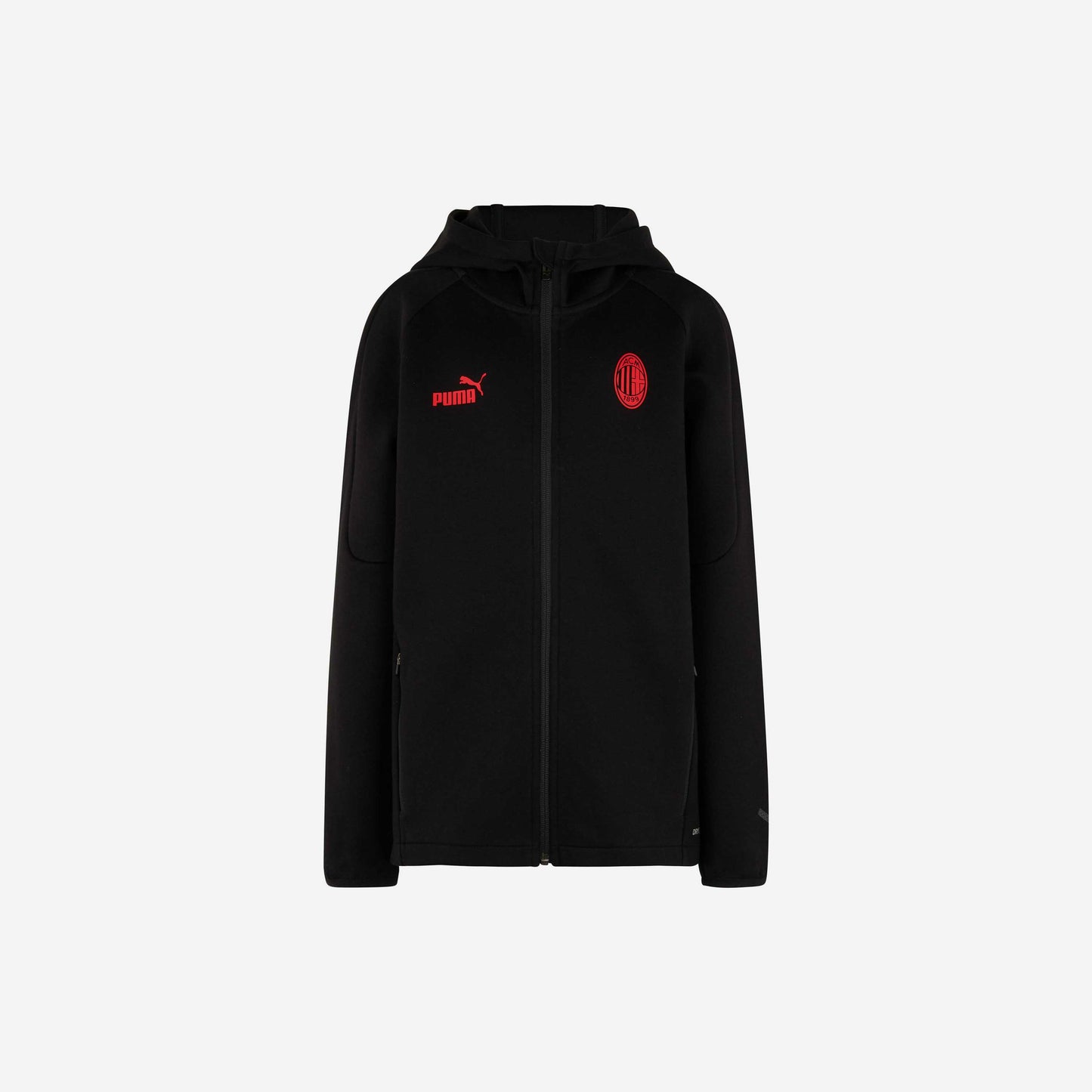 FELPA MILAN CASUALS DA BAMBINO CON ZIP E CAPPUCCIO