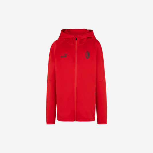 FELPA MILAN CASUALS DA BAMBINO CON ZIP E CAPPUCCIO