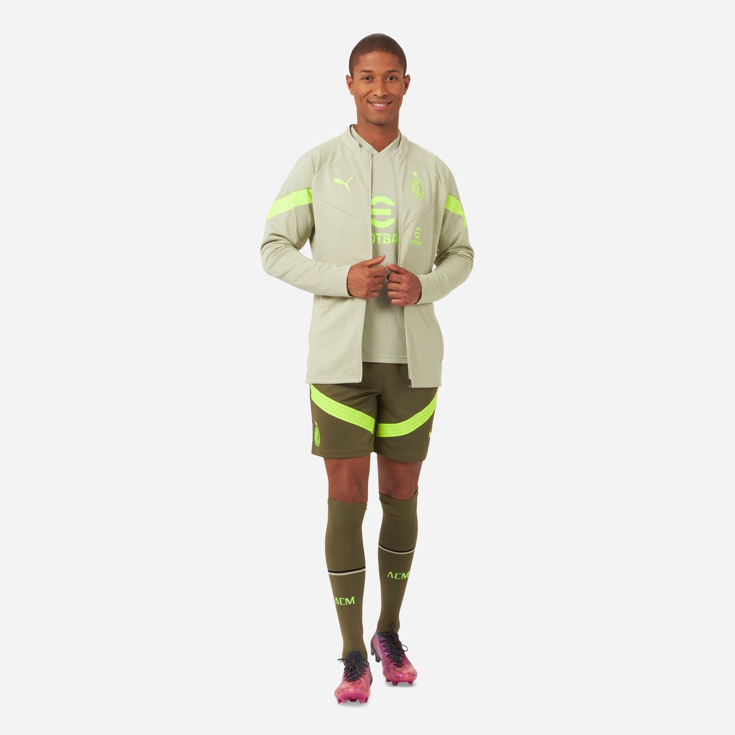 MILAN TRAINING 2022/23 JACKET WITH ZIPPER AND POCKETS