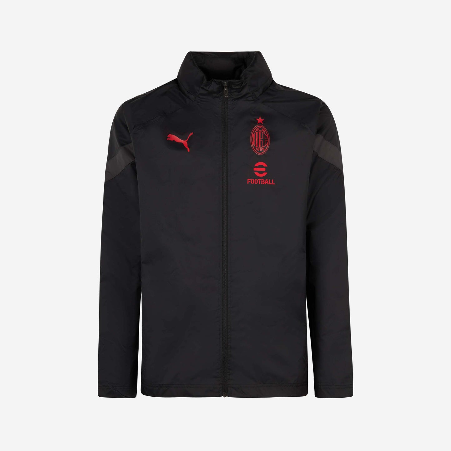 MILAN TRAINING 2022/23 JACKET WITH ZIPPER AND REMOVABLE HOOD