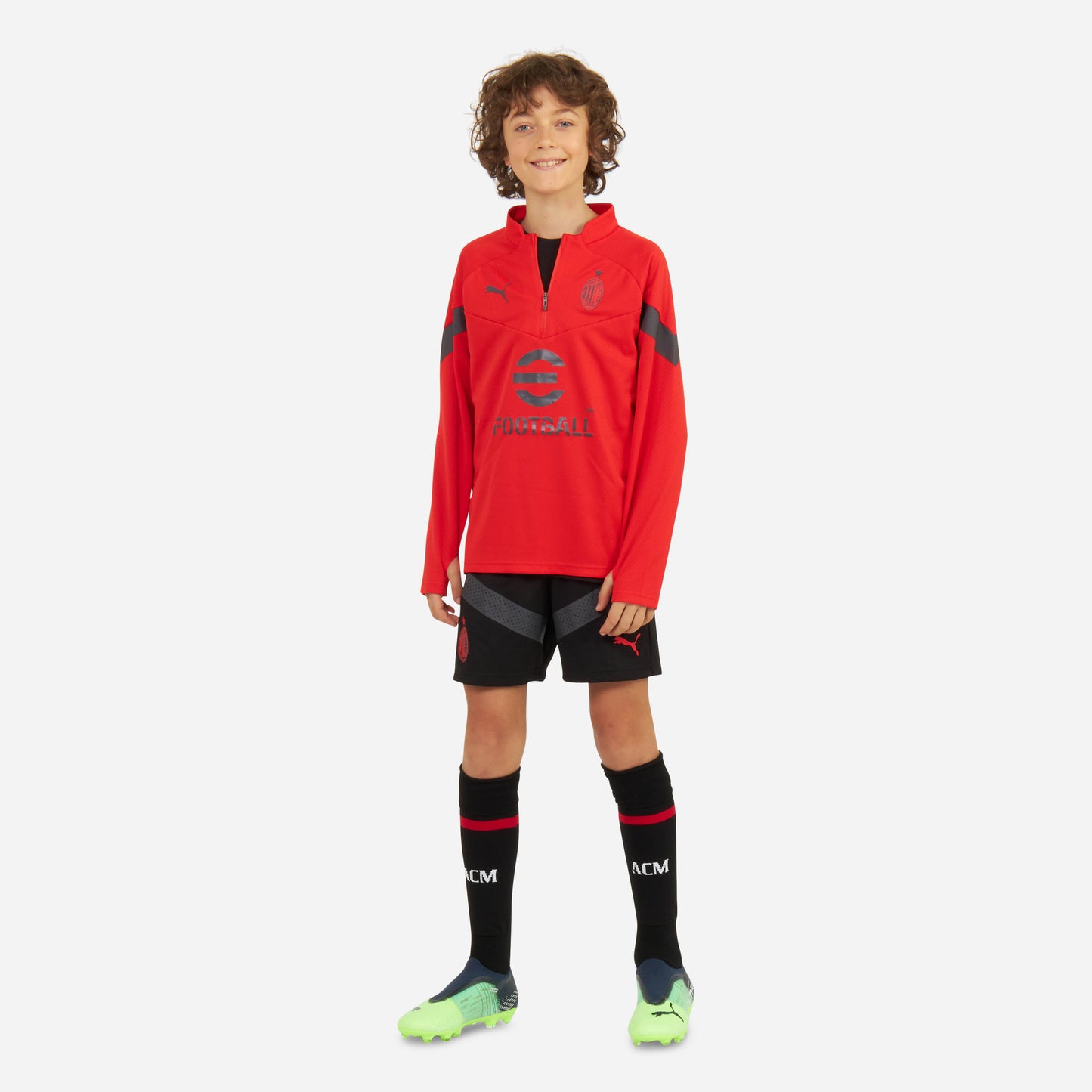 MILAN 1/4 ZIP LONG-SLEEVE TRAINING 2022/23 KIDS’ JERSEY